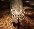 COLD SPRING BUTTERFLY ON A STAKE FOR OUR \PARADISE\ SCATTERING GARDEN